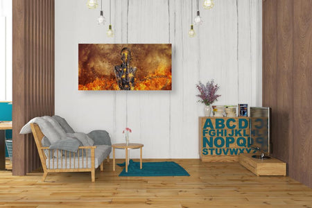 'Through Ashes Rise Landscape' by Mario Sanchez Nevado, Canvas Wall Art,20x40