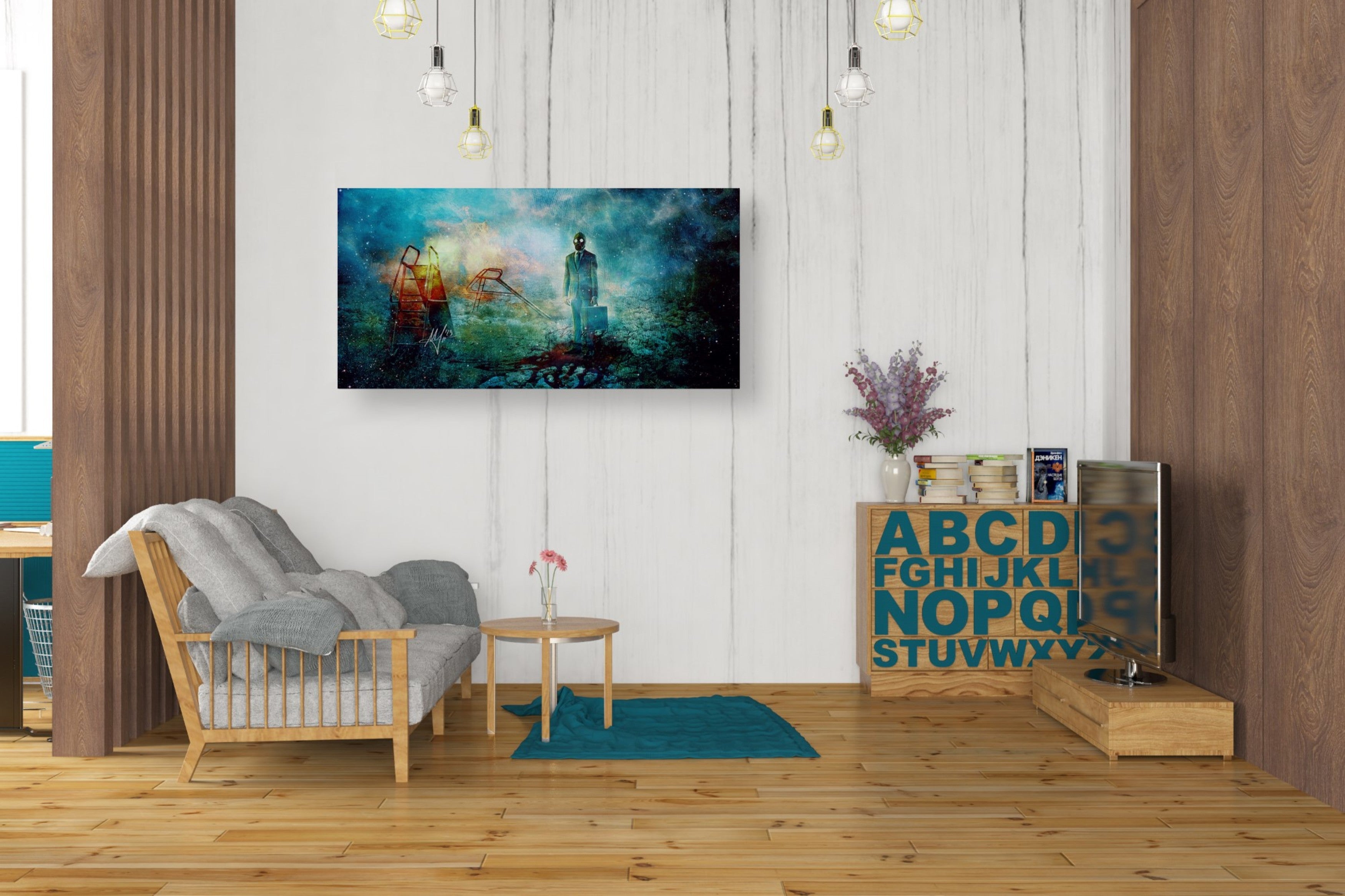 'Grief' by Mario Sanchez Nevado, Canvas Wall Art,20x40