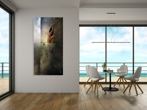 Image of 'Reality Clash' by Mario Sanchez Nevado, Canvas Wall Art,20x40