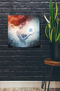 'Living Frequencies' by Mario Sanchez Nevado, Canvas Wall Art,26x26