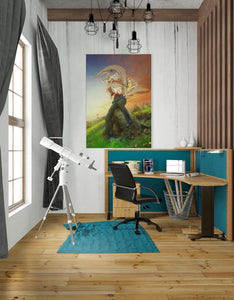 'Afraid of Monsters' by Mario Sanchez Nevado, Canvas Wall Art,26x40