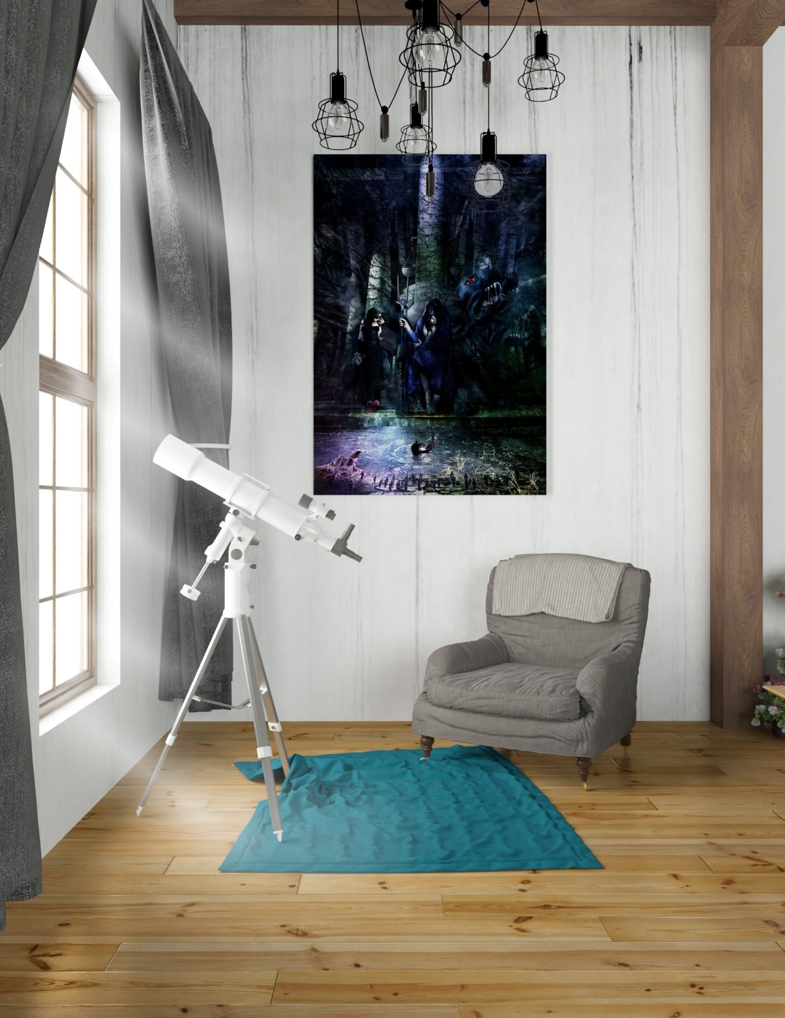 'Hades' by Mario Sanchez Nevado, Canvas Wall Art,26x40