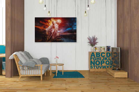Image of 'St. Mary of Coins' by Mario Sanchez Nevado, Canvas Wall Art,26x40