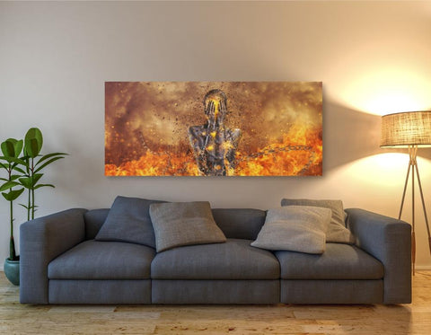 Image of 'Through Ashes Rise Landscape' by Mario Sanchez Nevado, Canvas Wall Art,30x60