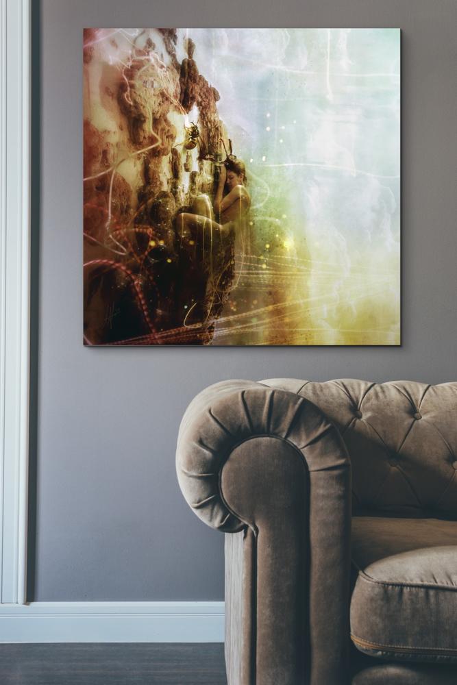 'How To Disappear Completely' by Mario Sanchez Nevado, Canvas Wall Art,37x37