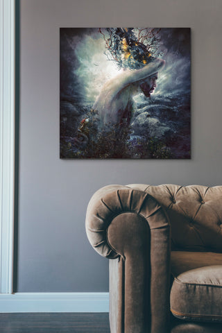 Image of 'Charade' by Mario Sanchez Nevado, Canvas Wall Art,37x37
