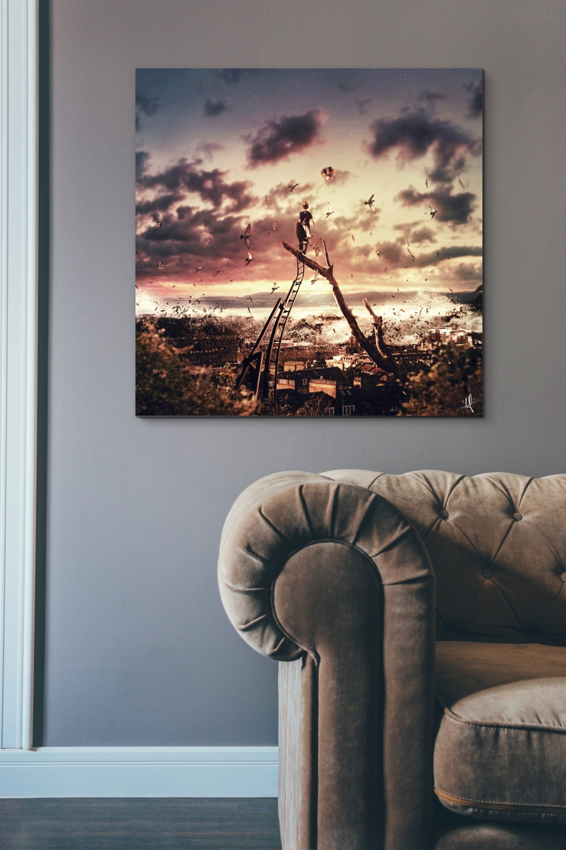 'King For A Day' by Mario Sanchez Nevado, Canvas Wall Art,37x37