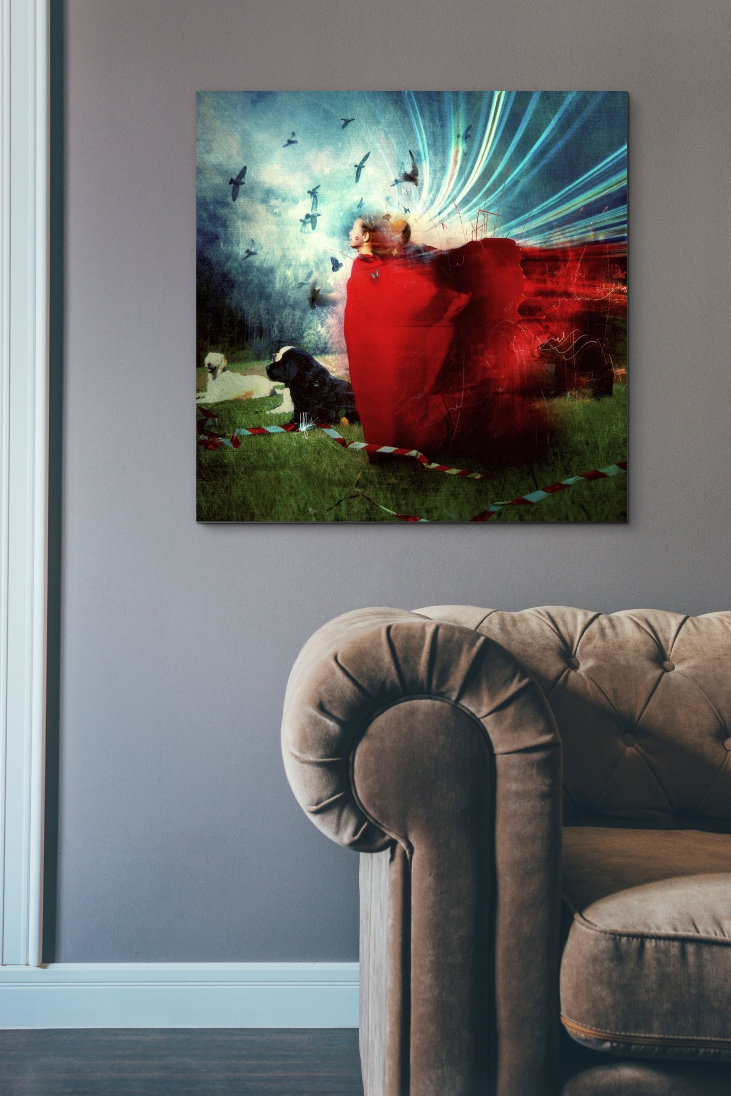 'The Strange Blind Sensation' by Mario Sanchez Nevado, Canvas Wall Art,37x37