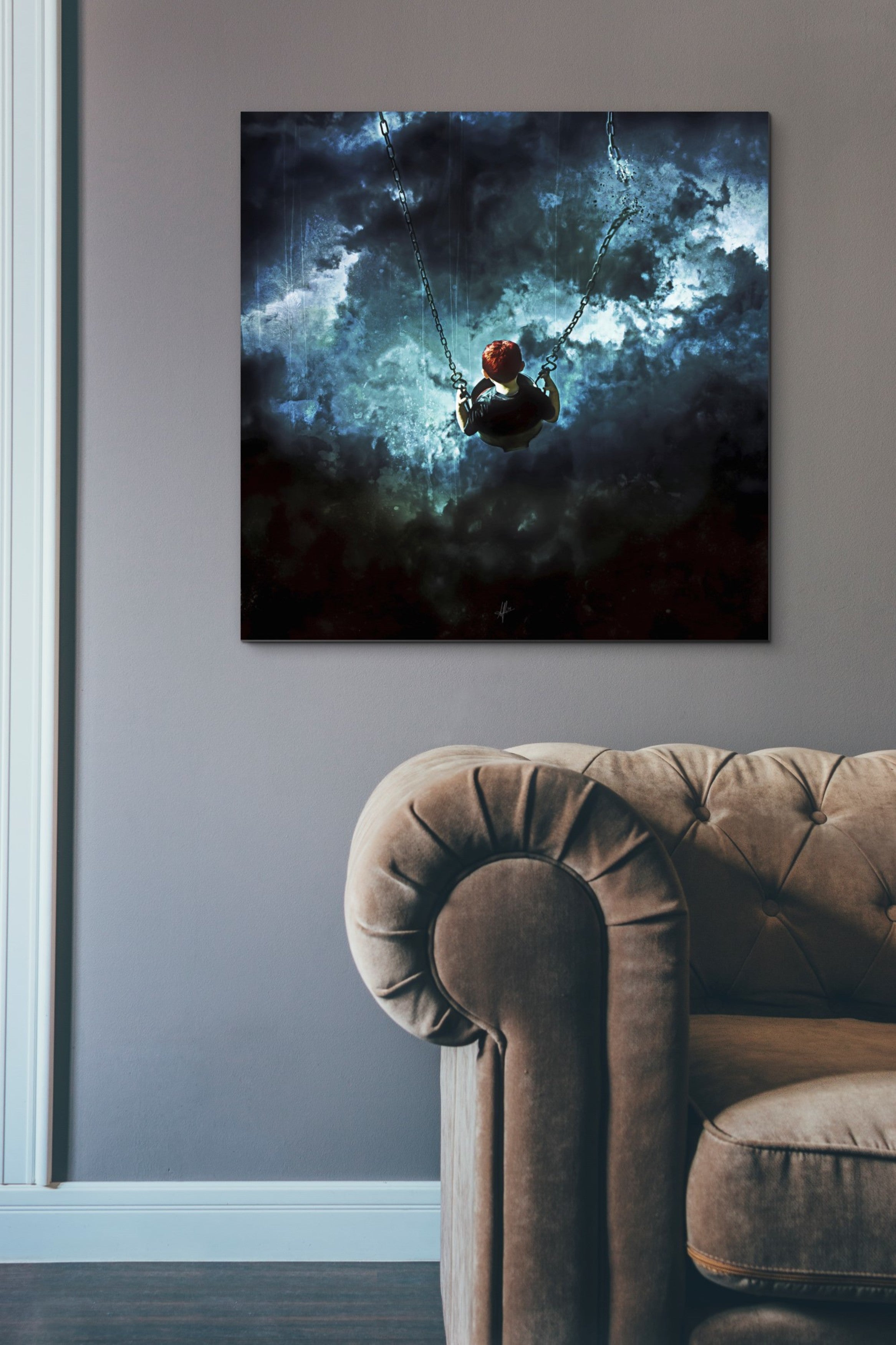 'Travel is Dangerous' by Mario Sanchez Nevado, Canvas Wall Art,37x37