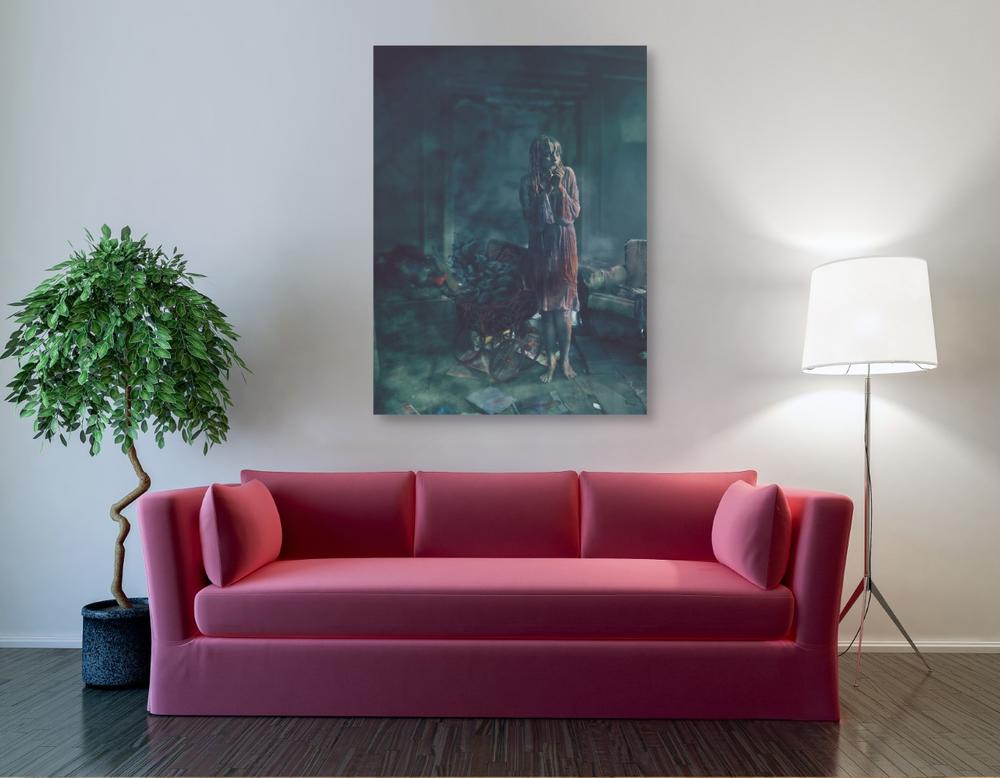 'At Night' by Mario Sanchez Nevado, Canvas Wall Art,40x54