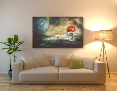 'El Transito De Las Ballenas' by Mario Sanchez Nevado, Canvas Wall Art,40x54
