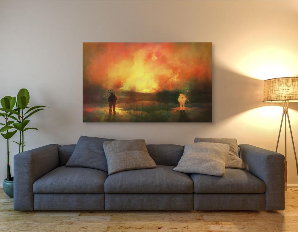 'Roads' by Mario Sanchez Nevado, Canvas Wall Art,40x54