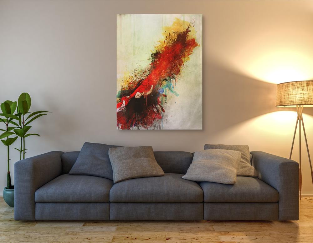 'Violently Happy' by Mario Sanchez Nevado, Canvas Wall Art,40x54