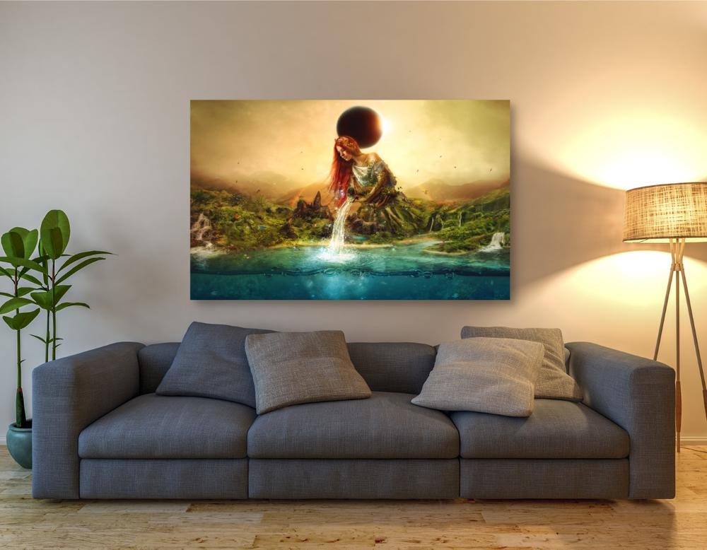 'Fountain of Eternity' by Mario Sanchez Nevado, Canvas Wall Art,40x60