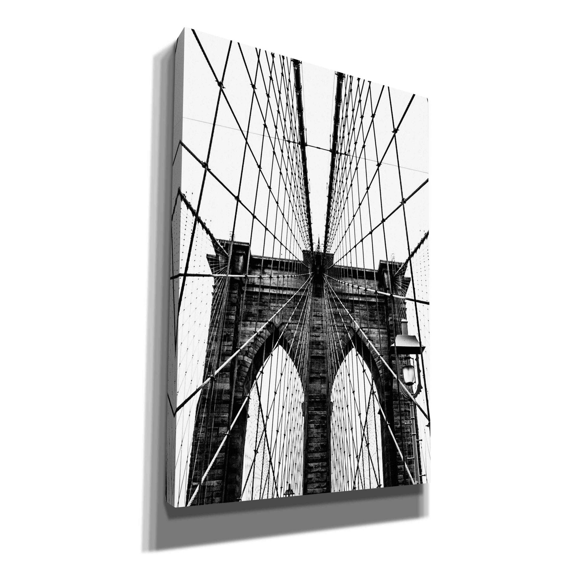 'Brooklyn Bridge Web Vertical' by Nicklas Gustafsson Canvas Wall Art