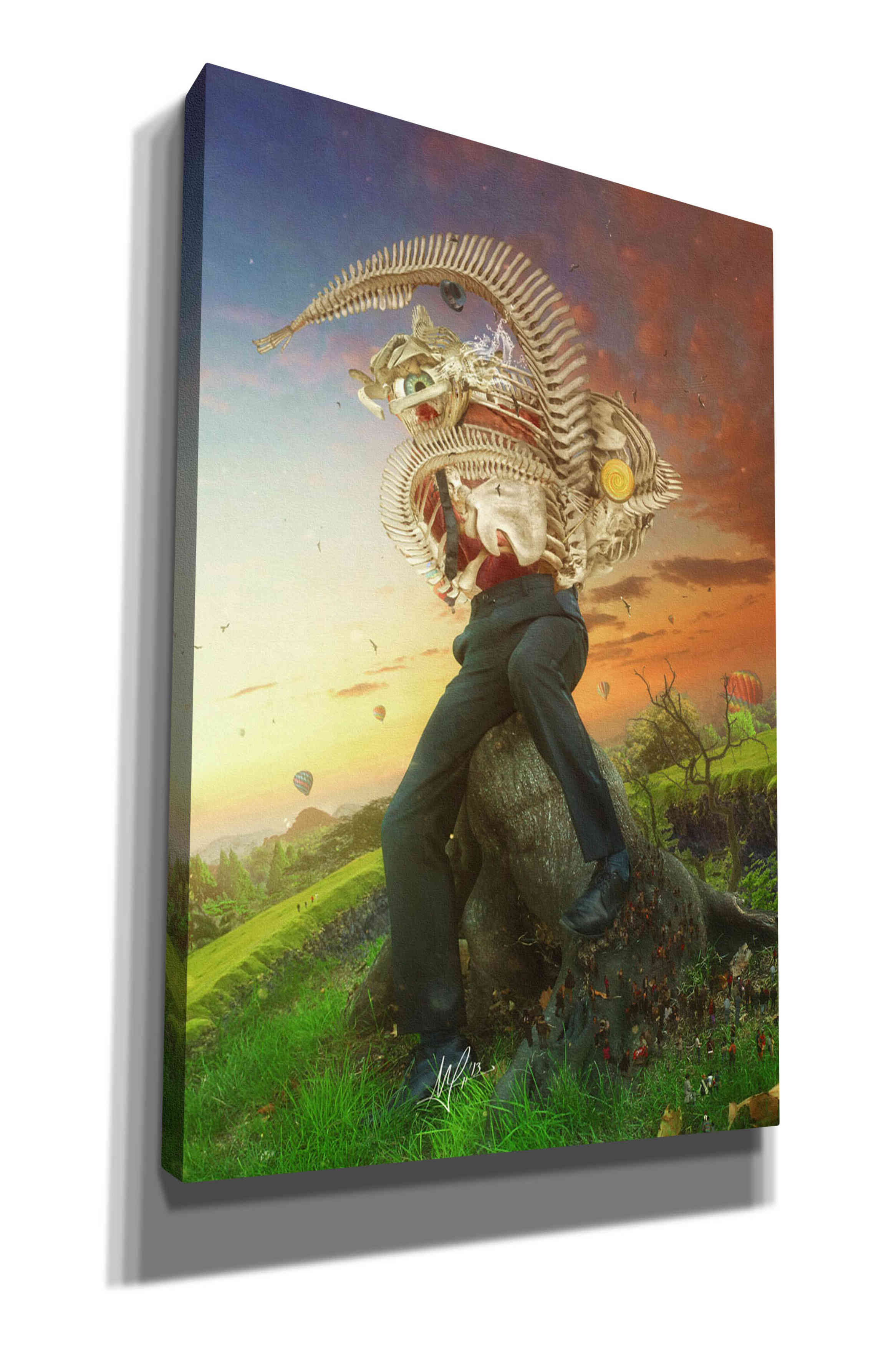 'Afraid of Monsters' by Mario Sanchez Nevado, Canvas Wall Art,Size A Portrait