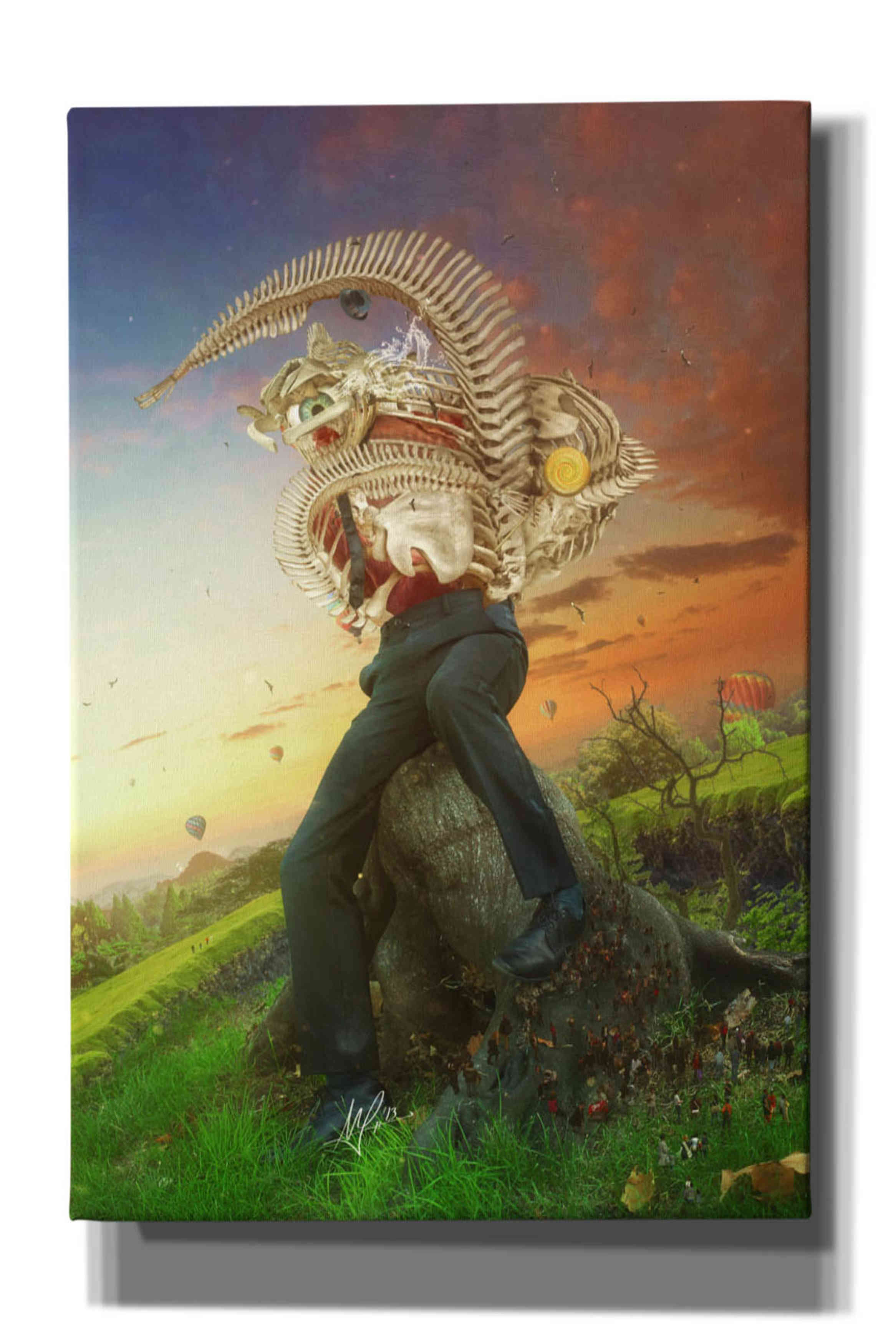 'Afraid of Monsters' by Mario Sanchez Nevado, Canvas Wall Art,Size A Portrait