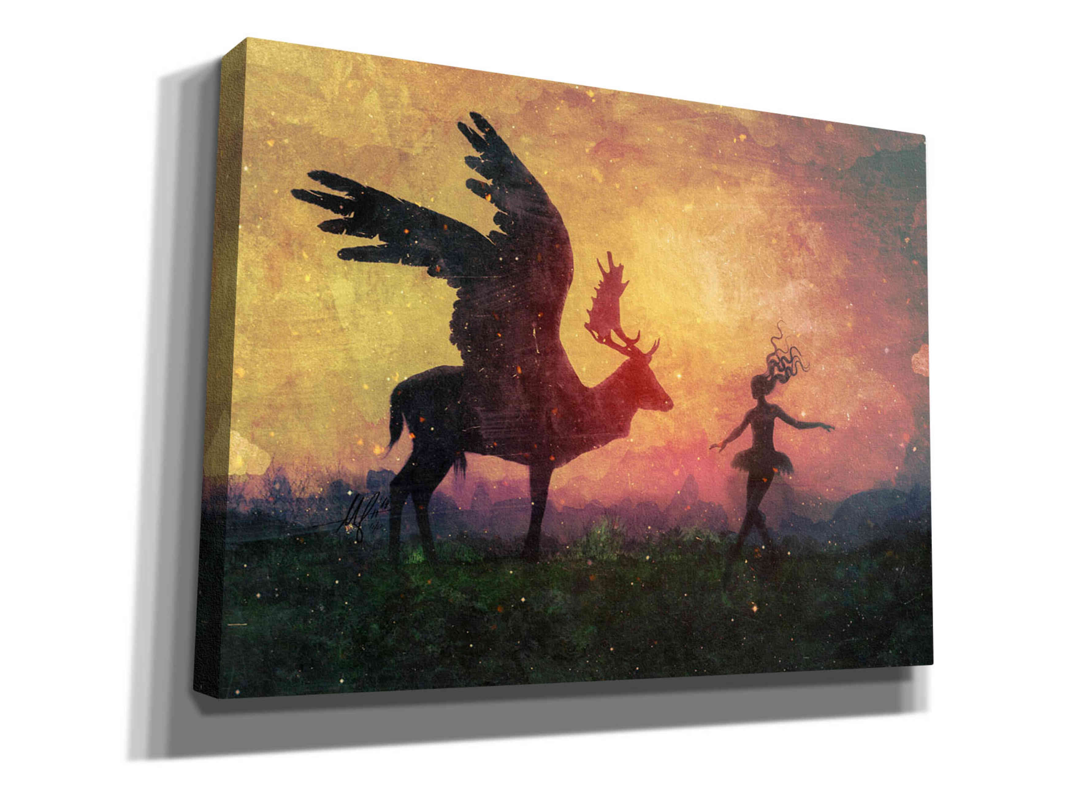 'The Dancers' by Mario Sanchez Nevado, Canvas Wall Art,Size A Landscape