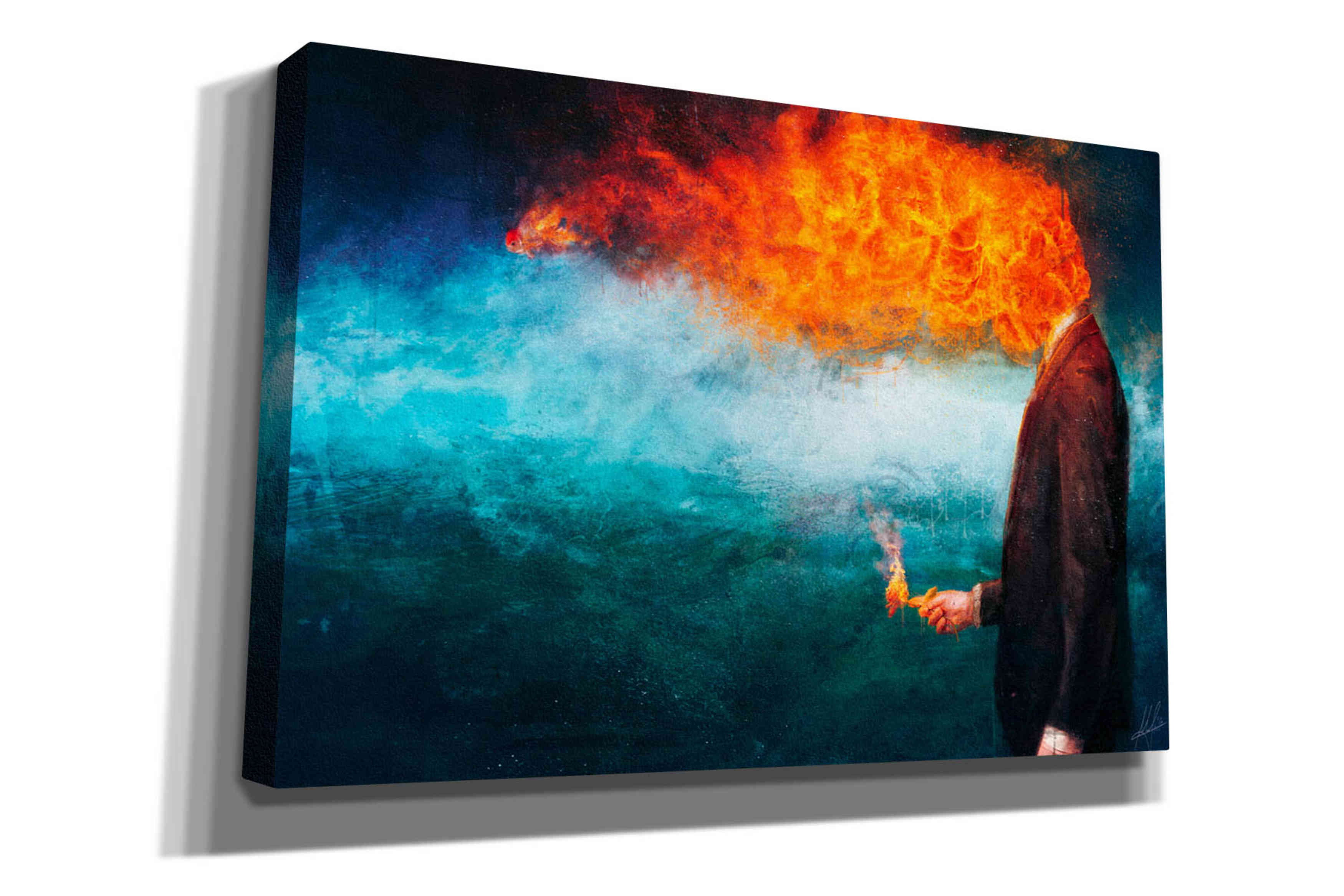 'Deep' by Mario Sanchez Nevado, Canvas Wall Art,Size A Landscape
