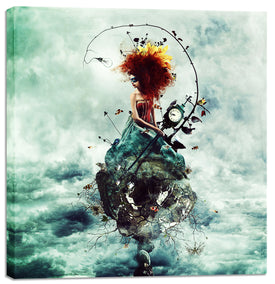 'Delirium' by Mario Sanchez Nevado, Canvas Wall Art,Size 1 Square
