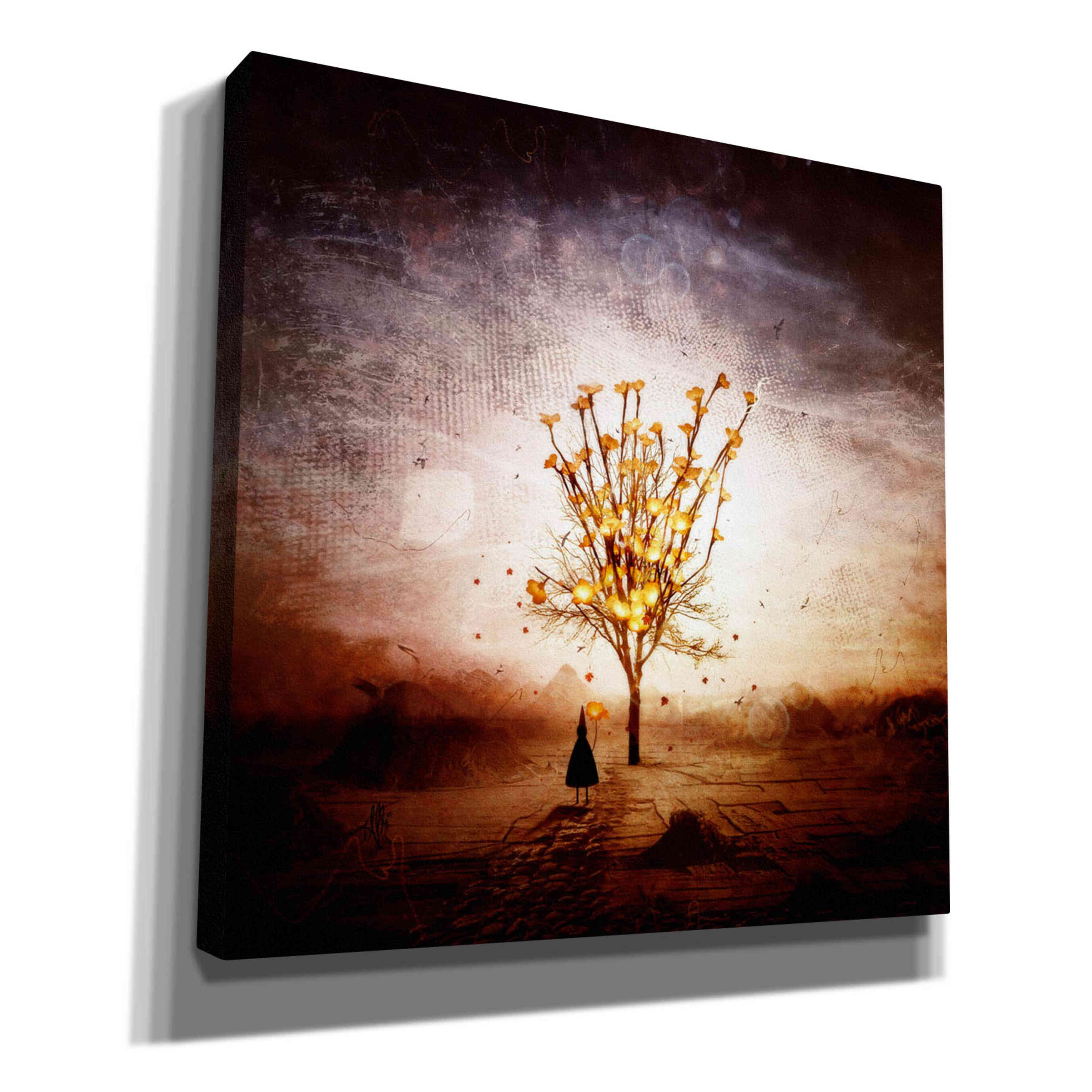 'Finding' by Mario Sanchez Nevado, Canvas Wall Art,Size 1 Square