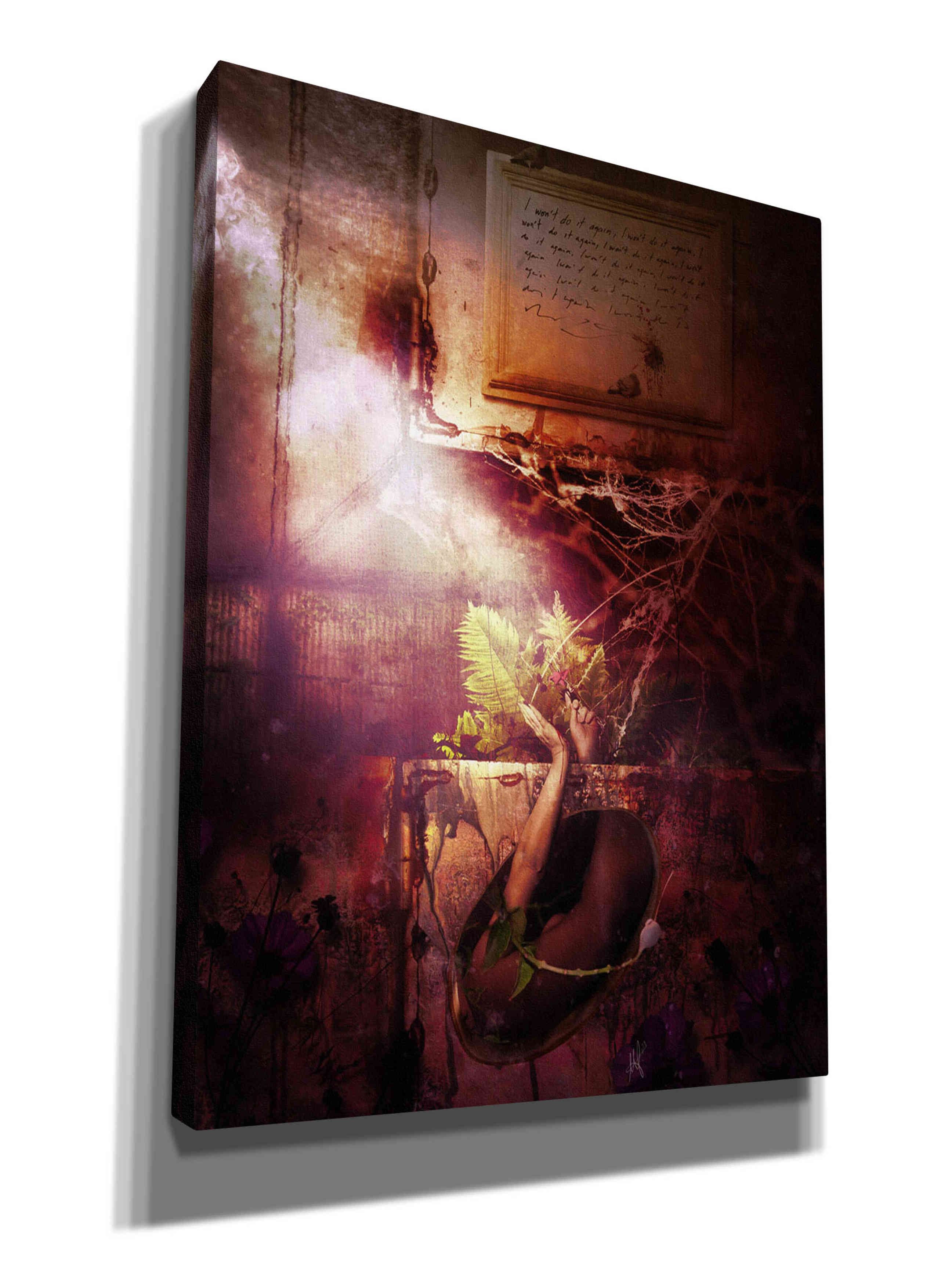 'Flowers' by Mario Sanchez Nevado, Canvas Wall Art,Size A Portrait