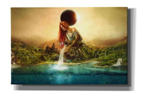 'Fountain of Eternity' by Mario Sanchez Nevado, Canvas Wall Art,Size A Landscape