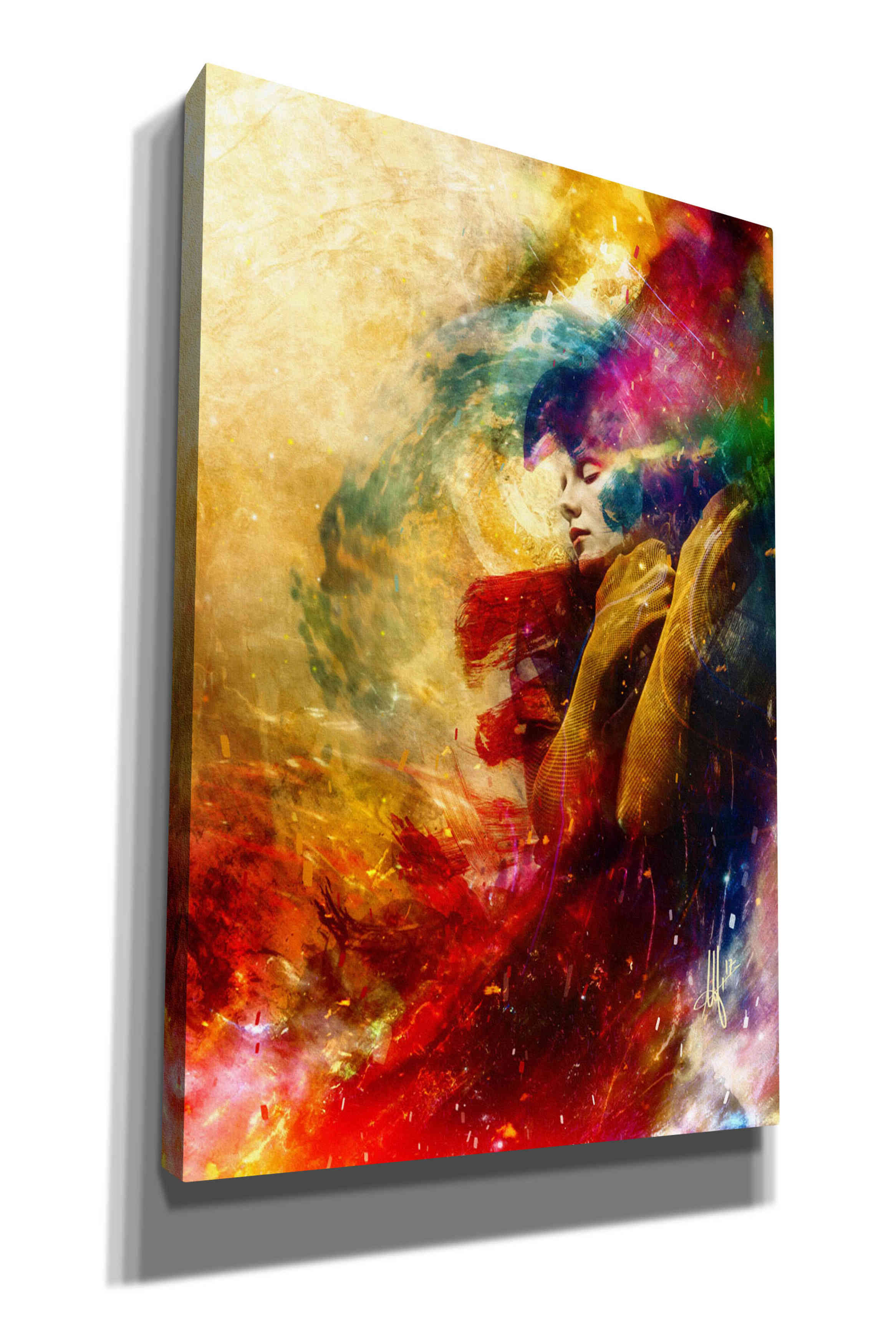 'Golden Gloom' by Mario Sanchez Nevado, Canvas Wall Art,Size A Portrait
