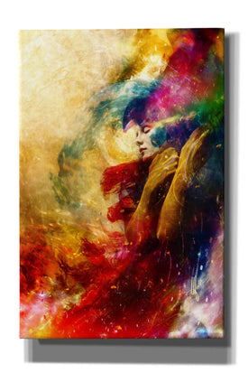 'Golden Gloom' by Mario Sanchez Nevado, Canvas Wall Art,Size A Portrait