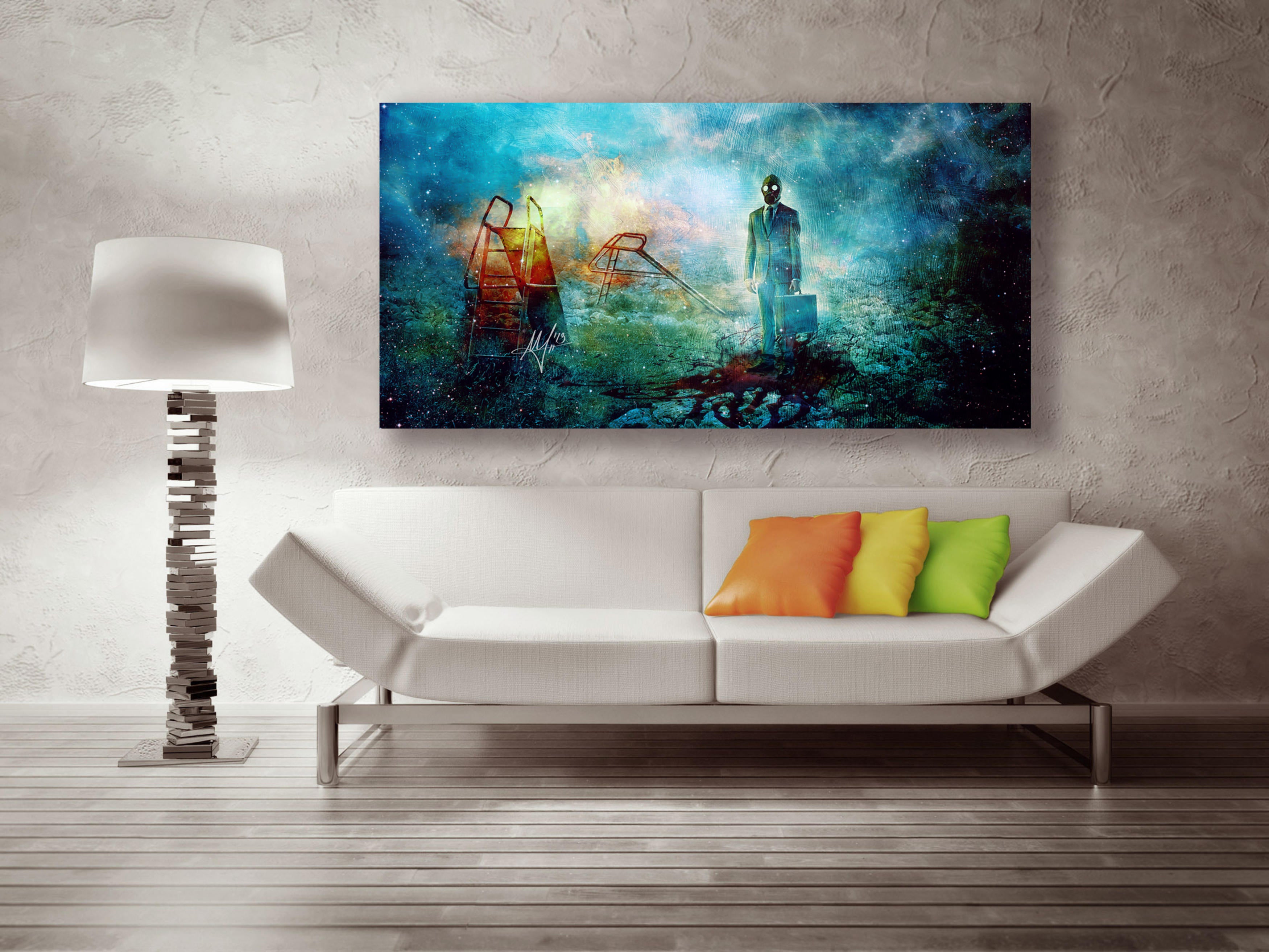 'Grief' by Mario Sanchez Nevado, Canvas Wall Art,Size 2 Landscape