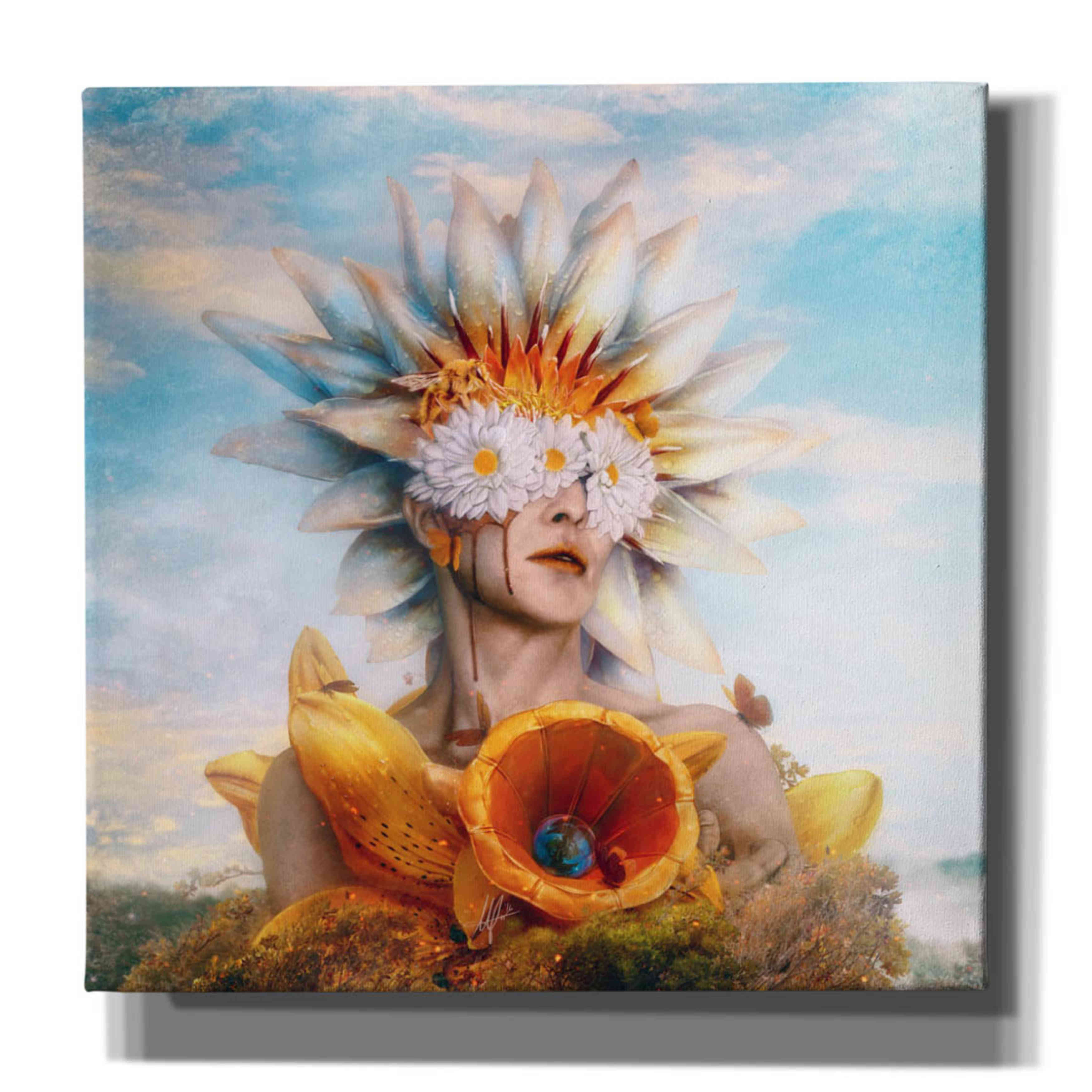 'Honey' by Mario Sanchez Nevado, Canvas Wall Art,Size 1 Square