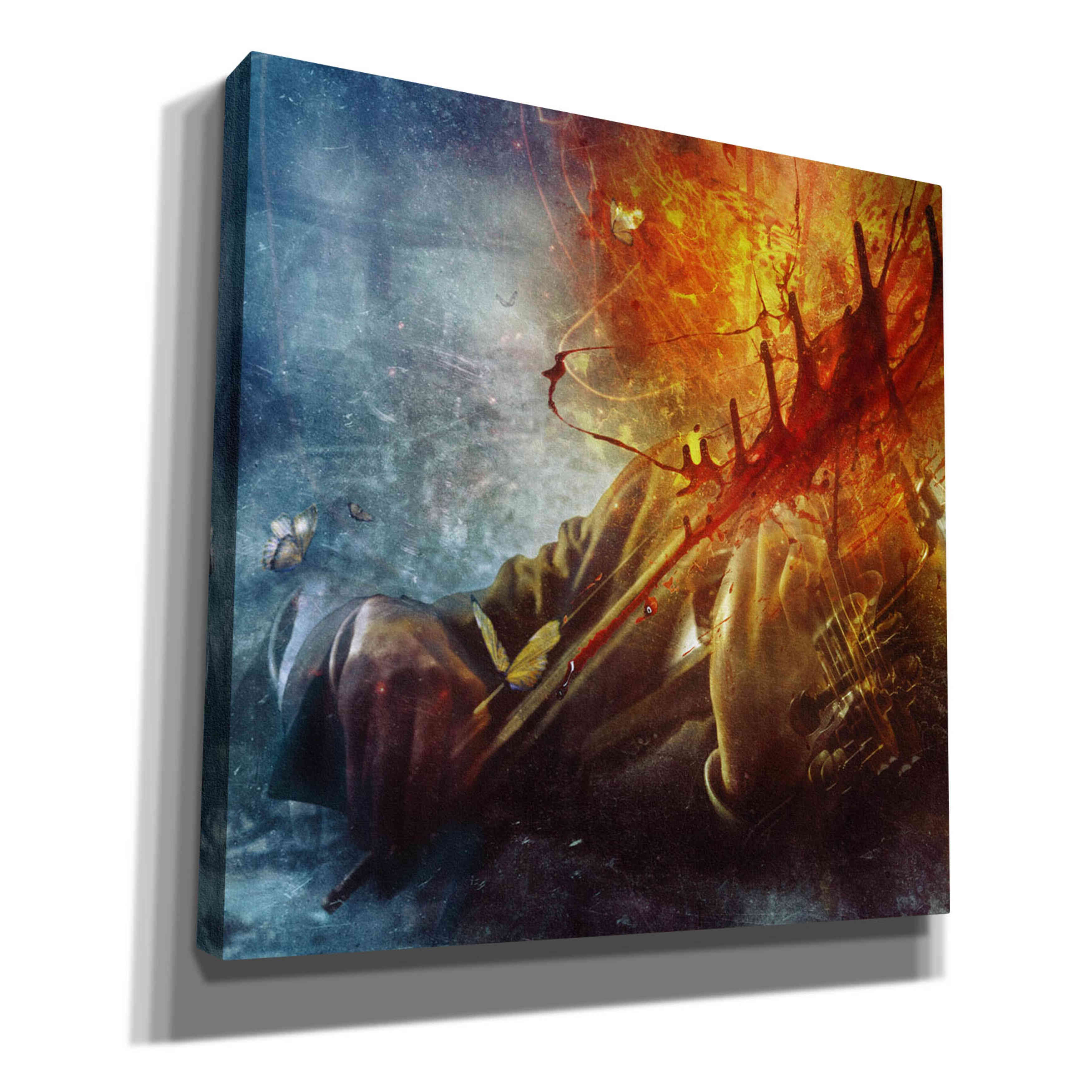 'A Look Into The Abyss' by Mario Sanchez Nevado, Canvas Wall Art,Size 1 Square