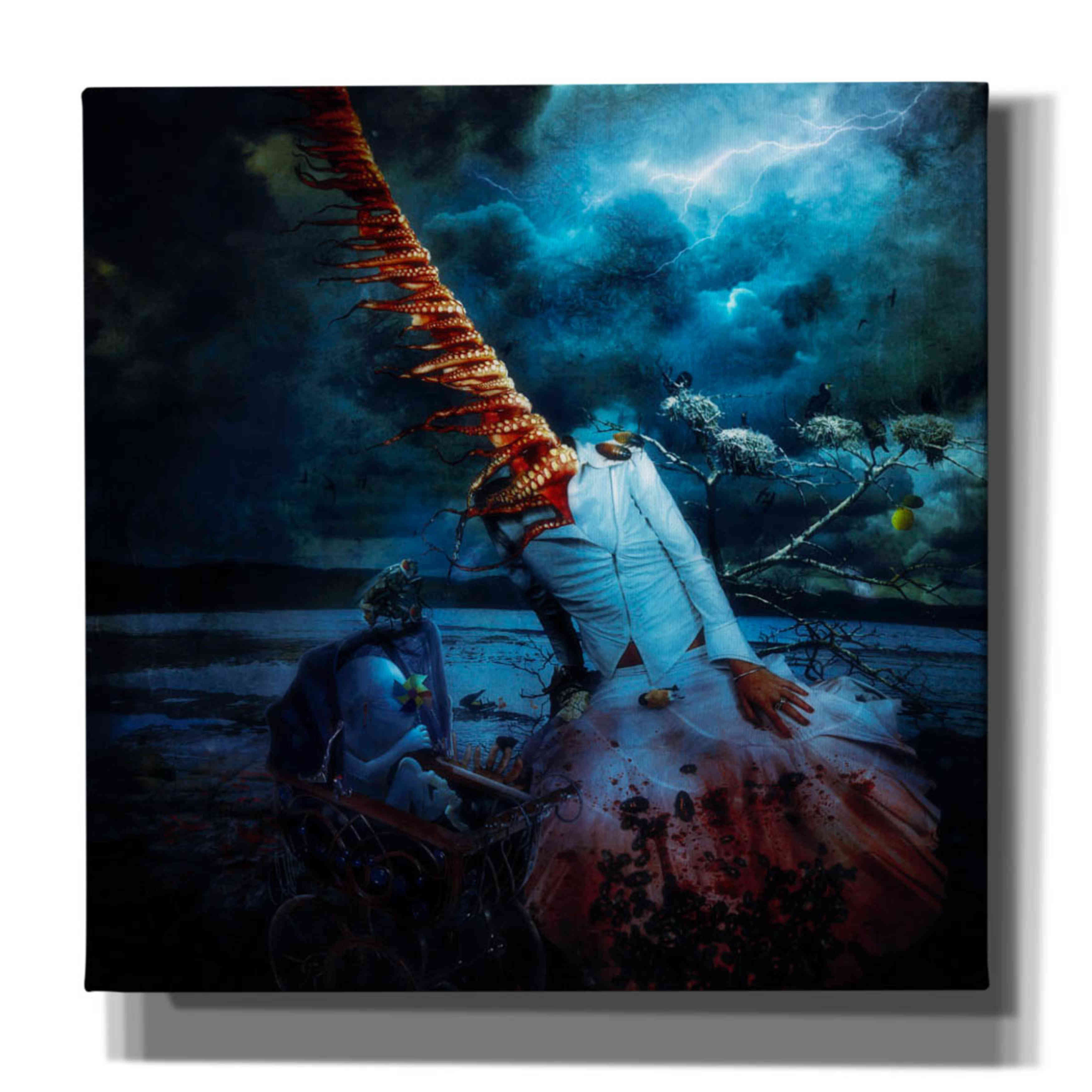 'July 10th 1985' by Mario Sanchez Nevado, Canvas Wall Art,Size 1 Square
