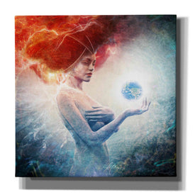 'Living Frequencies' by Mario Sanchez Nevado, Canvas Wall Art,Size 1 Square