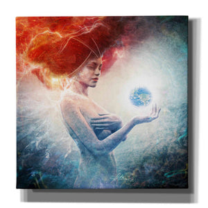 'Living Frequencies' by Mario Sanchez Nevado, Canvas Wall Art,Size 1 Square