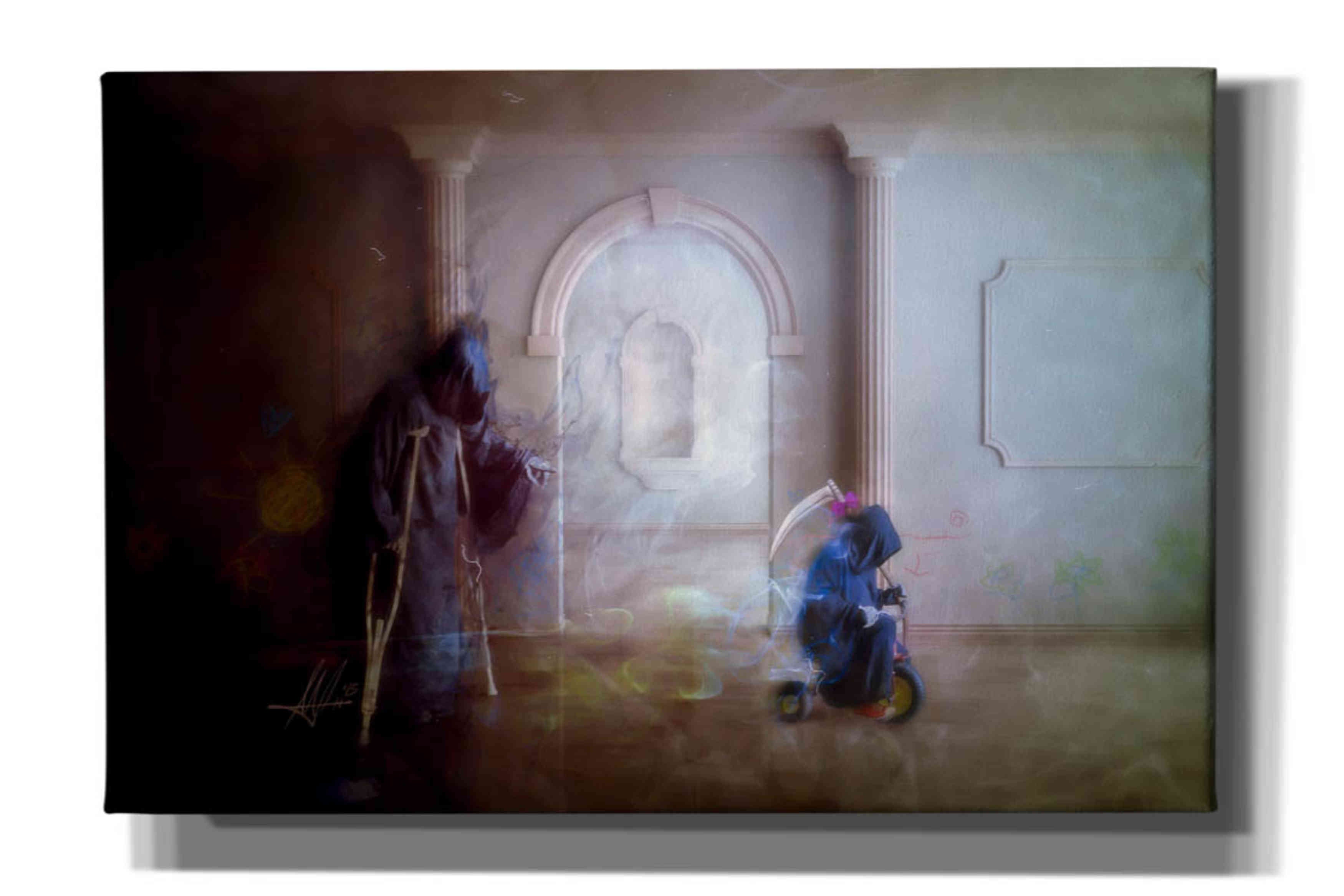 'The New Generations' by Mario Sanchez Nevado, Canvas Wall Art,Size A Landscape