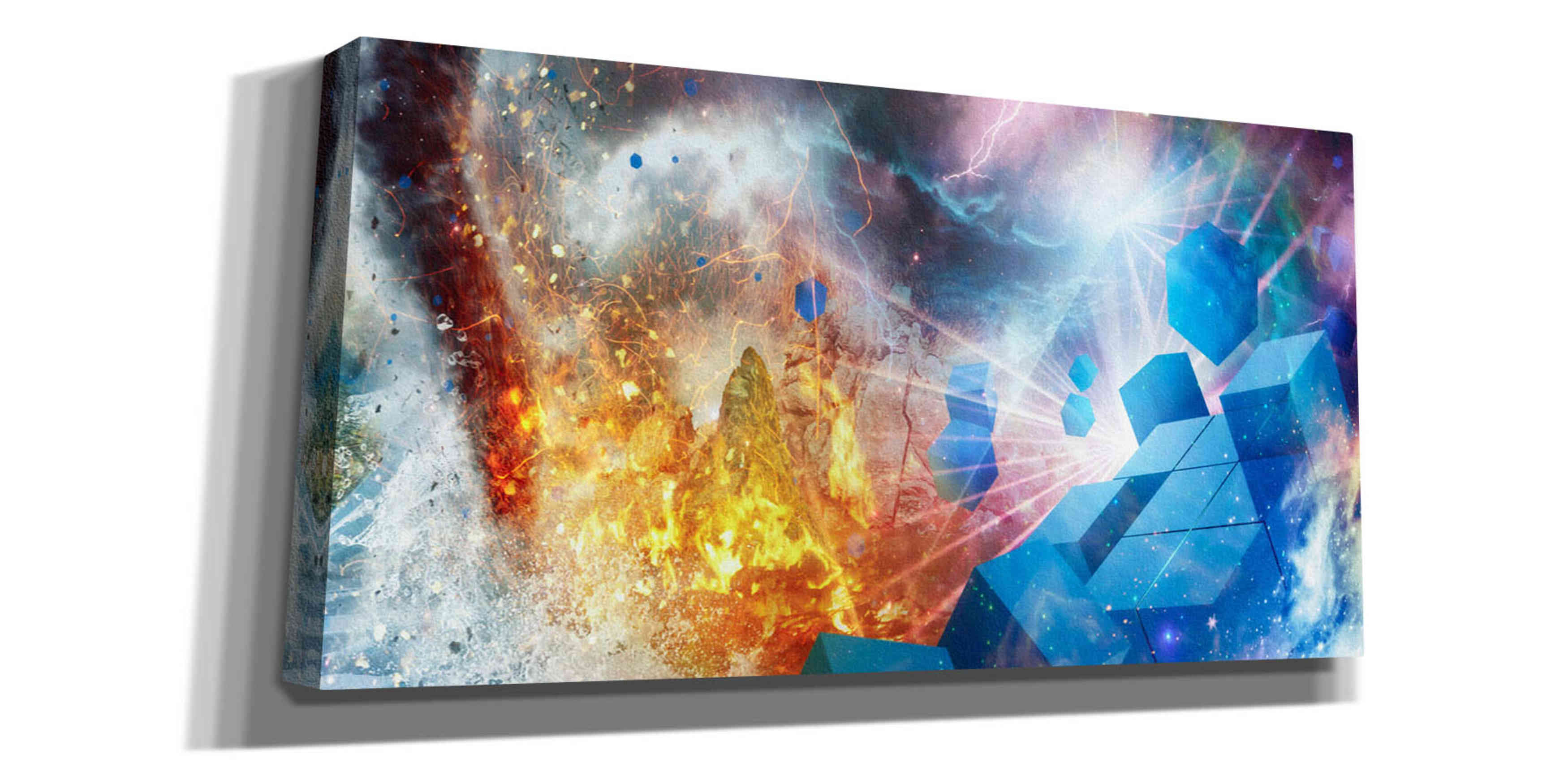 'Press Start Part 2' by Mario Sanchez Nevado, Canvas Wall Art,Size 2 Landscape