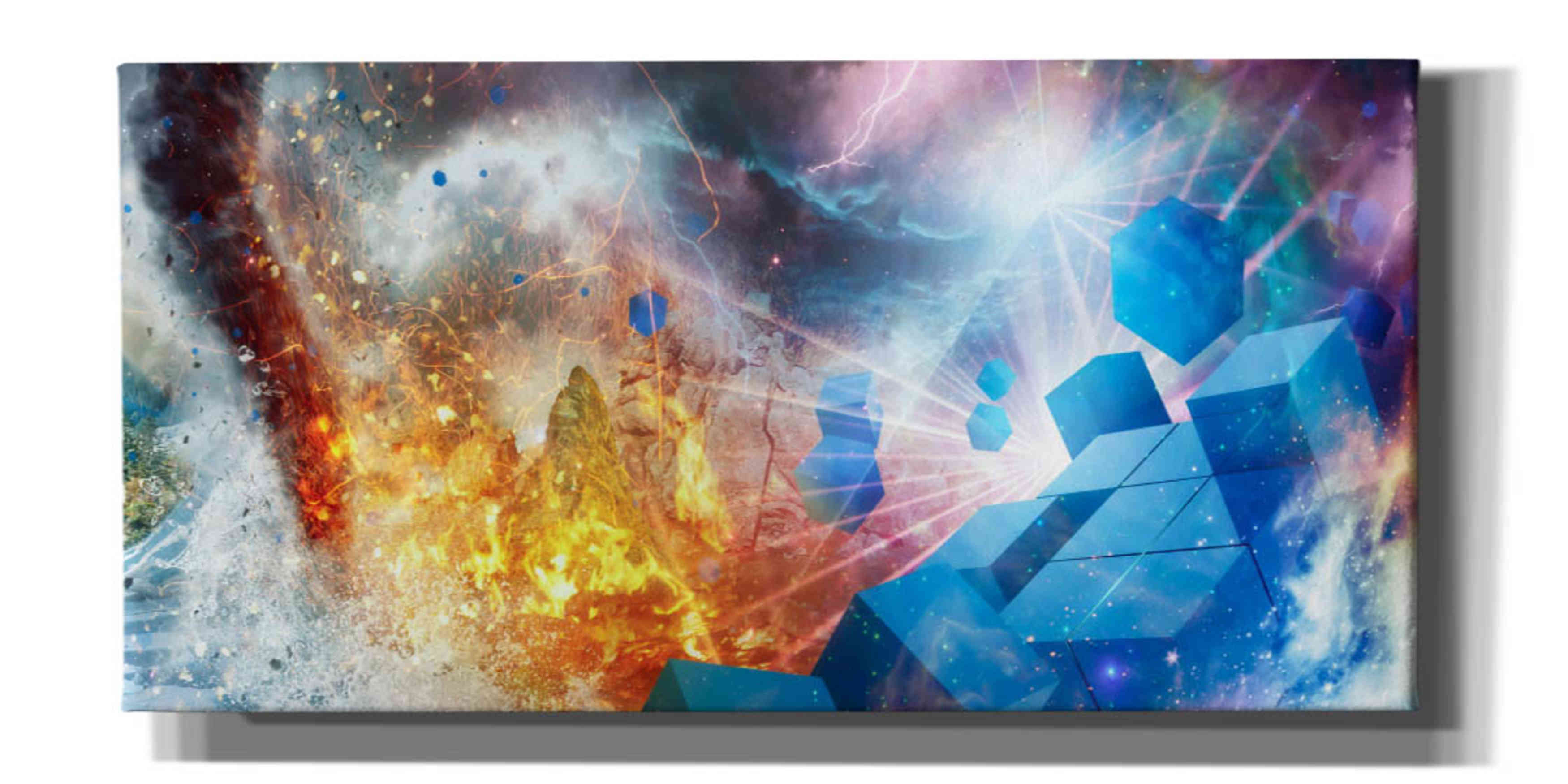 'Press Start Part 2' by Mario Sanchez Nevado, Canvas Wall Art,Size 2 Landscape