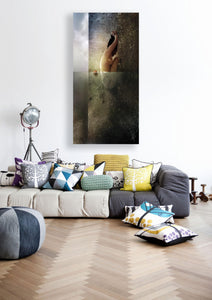 'Reality Clash' by Mario Sanchez Nevado, Canvas Wall Art,Size 2 Portrait