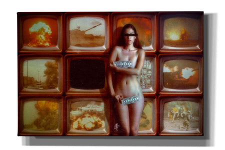 'Retransmission' by Mario Sanchez Nevado, Canvas Wall Art,Size A Landscape