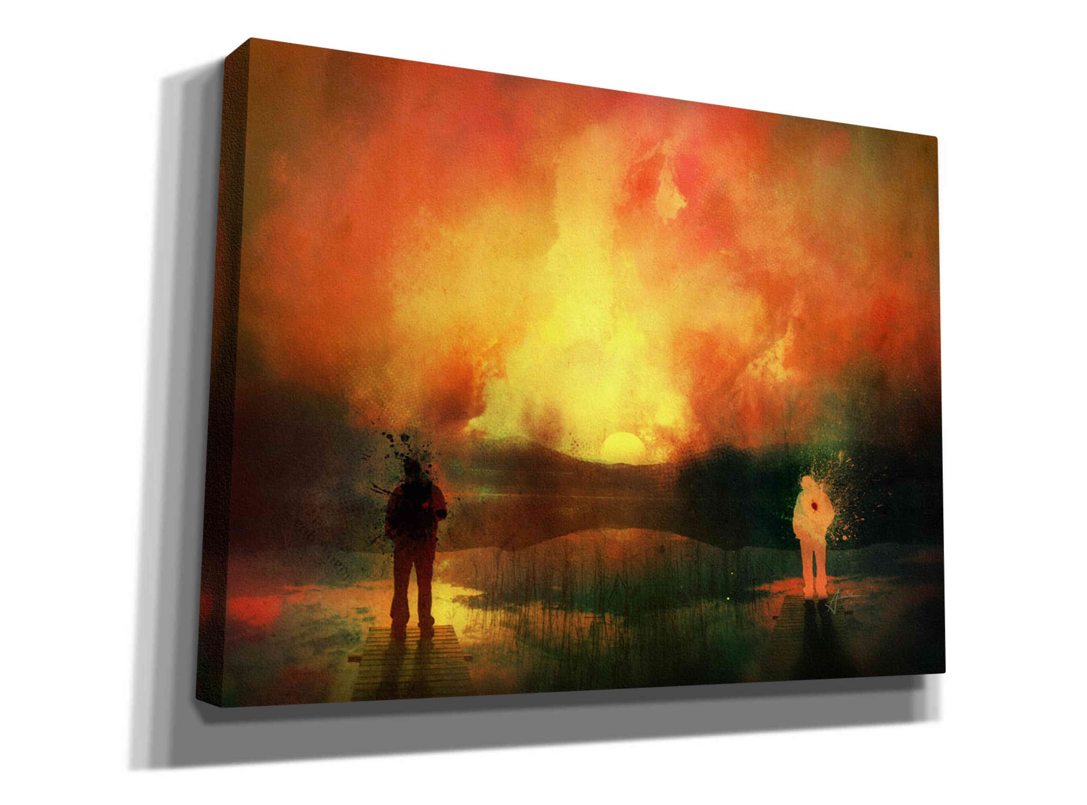 'Roads' by Mario Sanchez Nevado, Canvas Wall Art,Size B Landscape