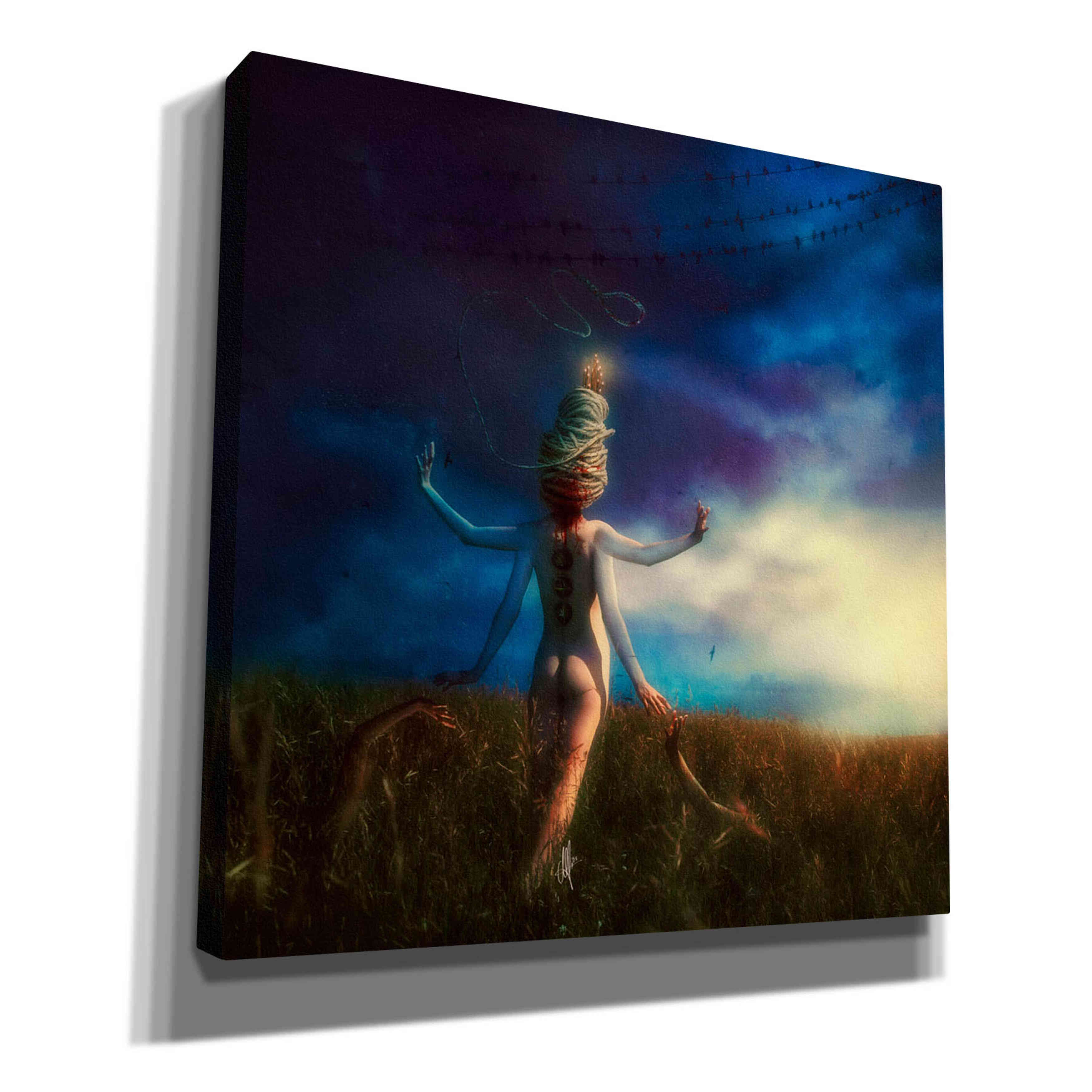 'Scarecrow' by Mario Sanchez Nevado, Canvas Wall Art,Size 1 Square