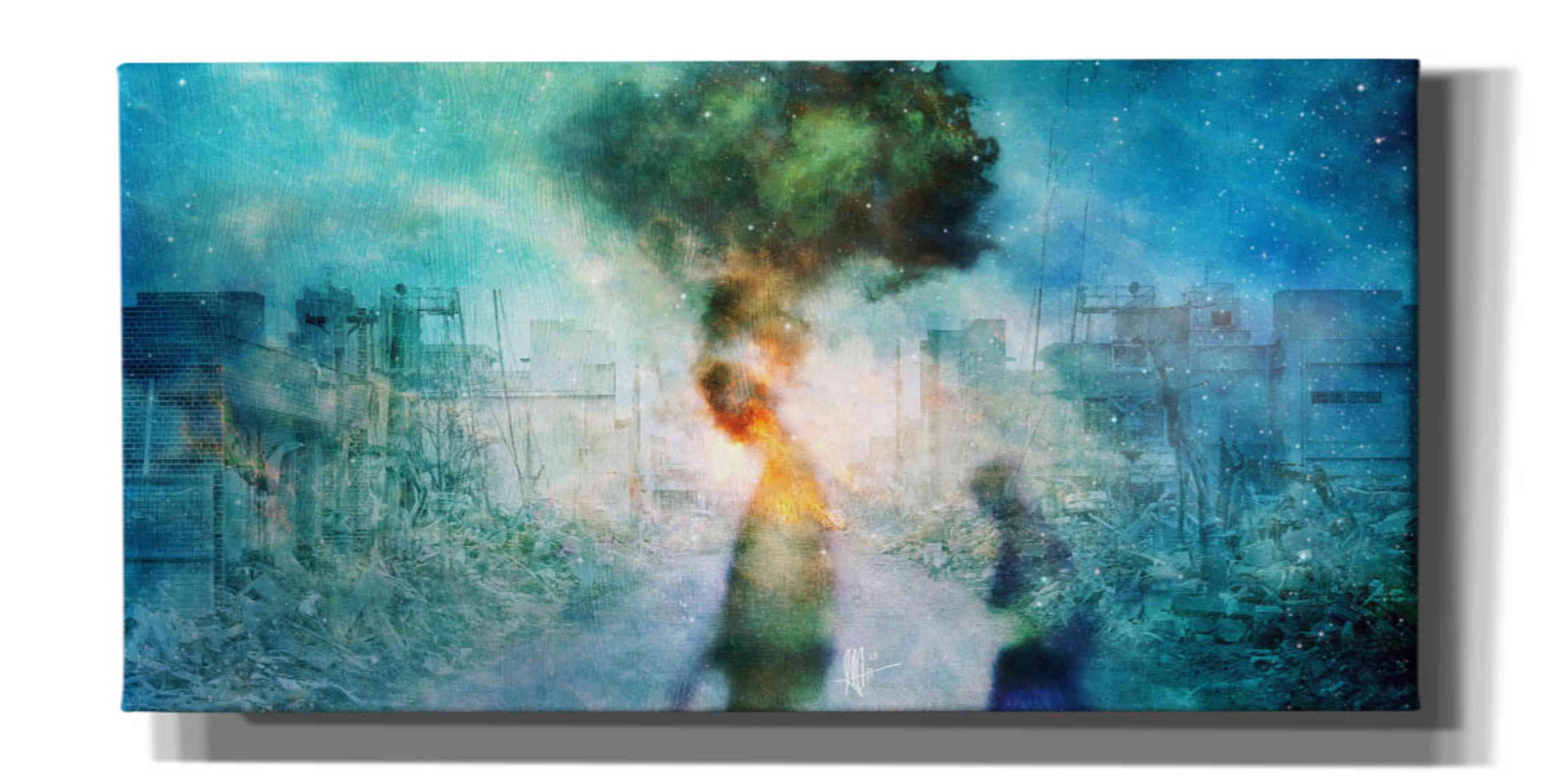 'The Blame' by Mario Sanchez Nevado, Canvas Wall Art,Size 2 Landscape