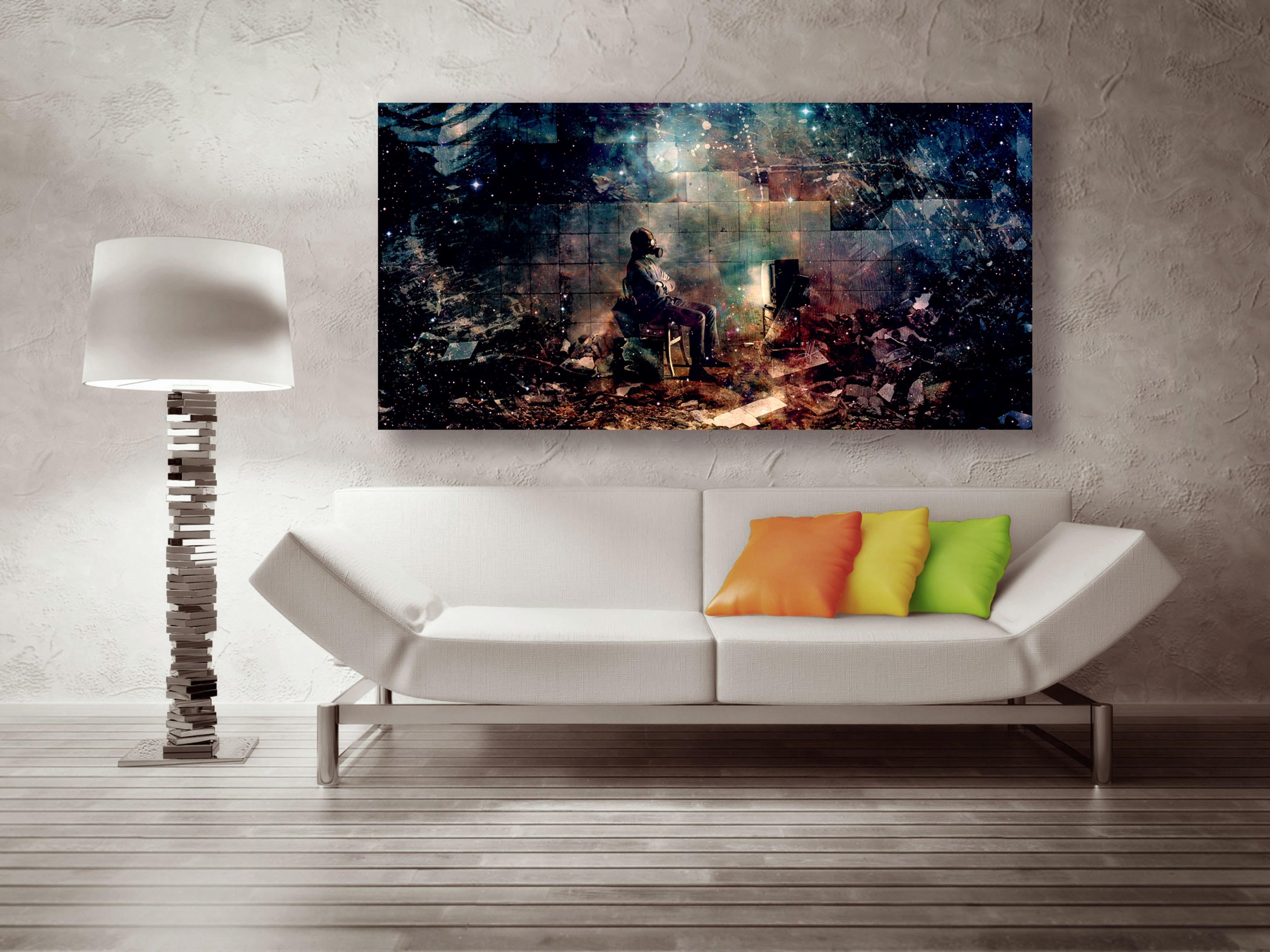 'The Noble Lie' by Mario Sanchez Nevado, Canvas Wall Art,Size 2 Landscape