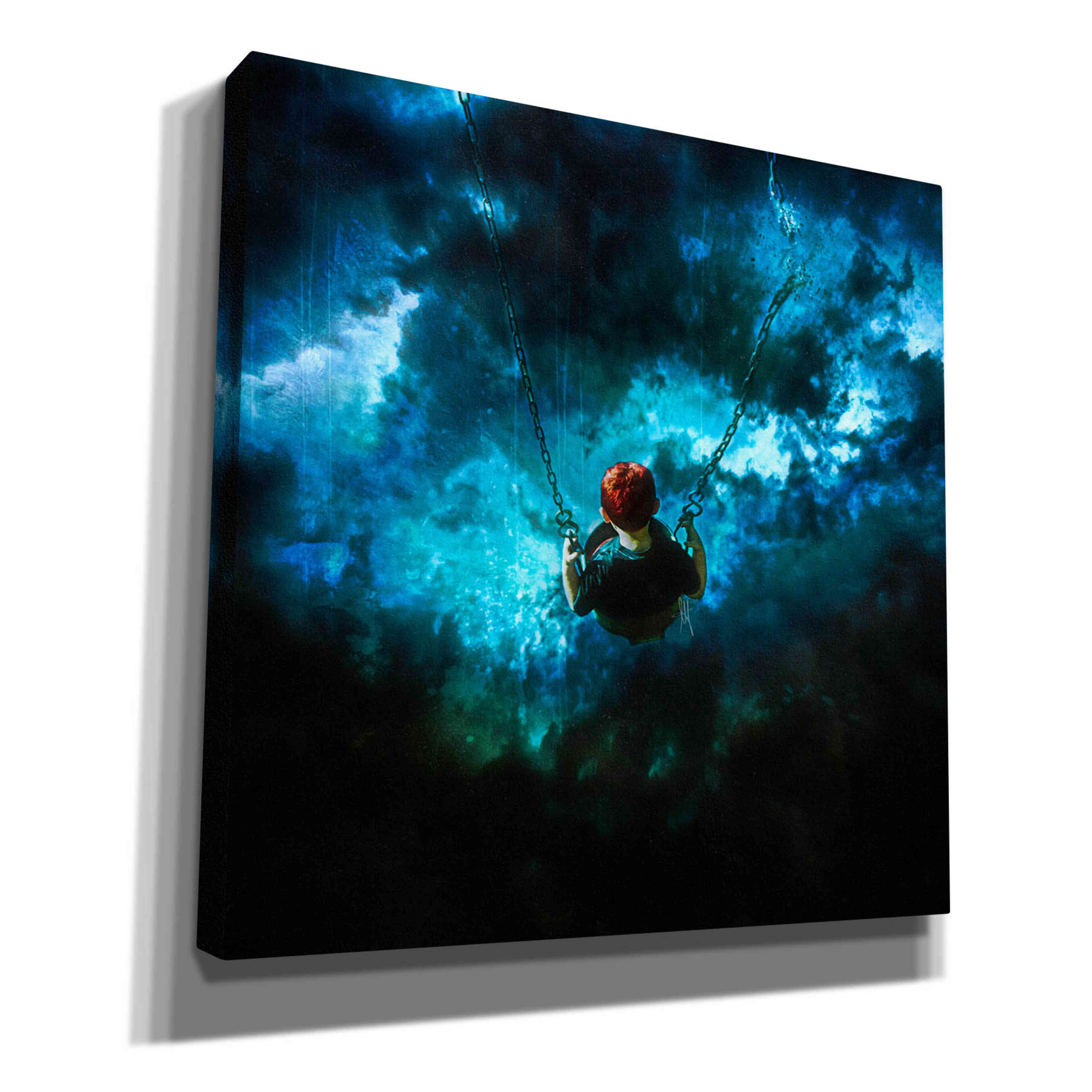 'Travel is Dangerous' by Mario Sanchez Nevado, Canvas Wall Art,Size 1 Square