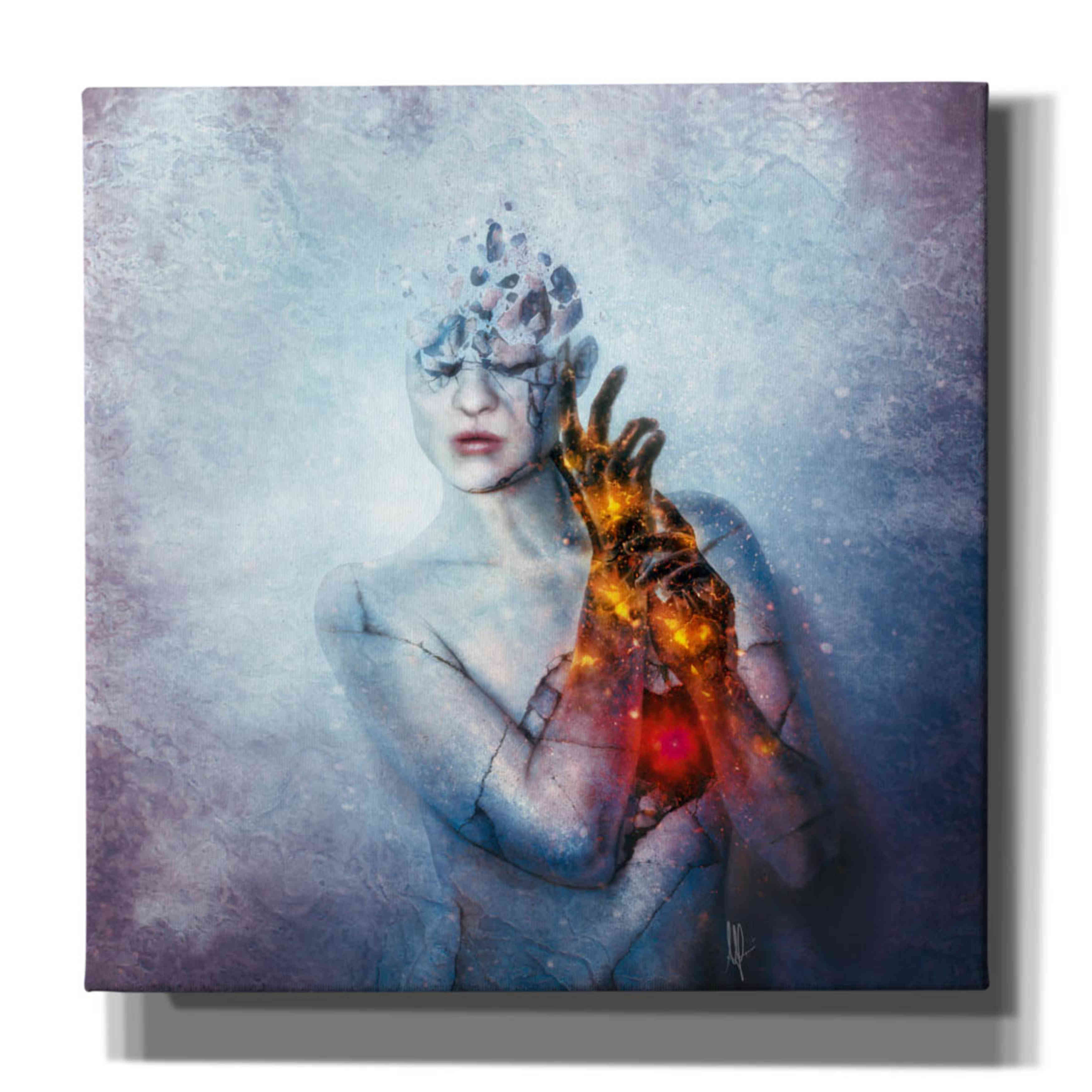 'Until You Break' by Mario Sanchez Nevado, Canvas Wall Art,Size 1 Square
