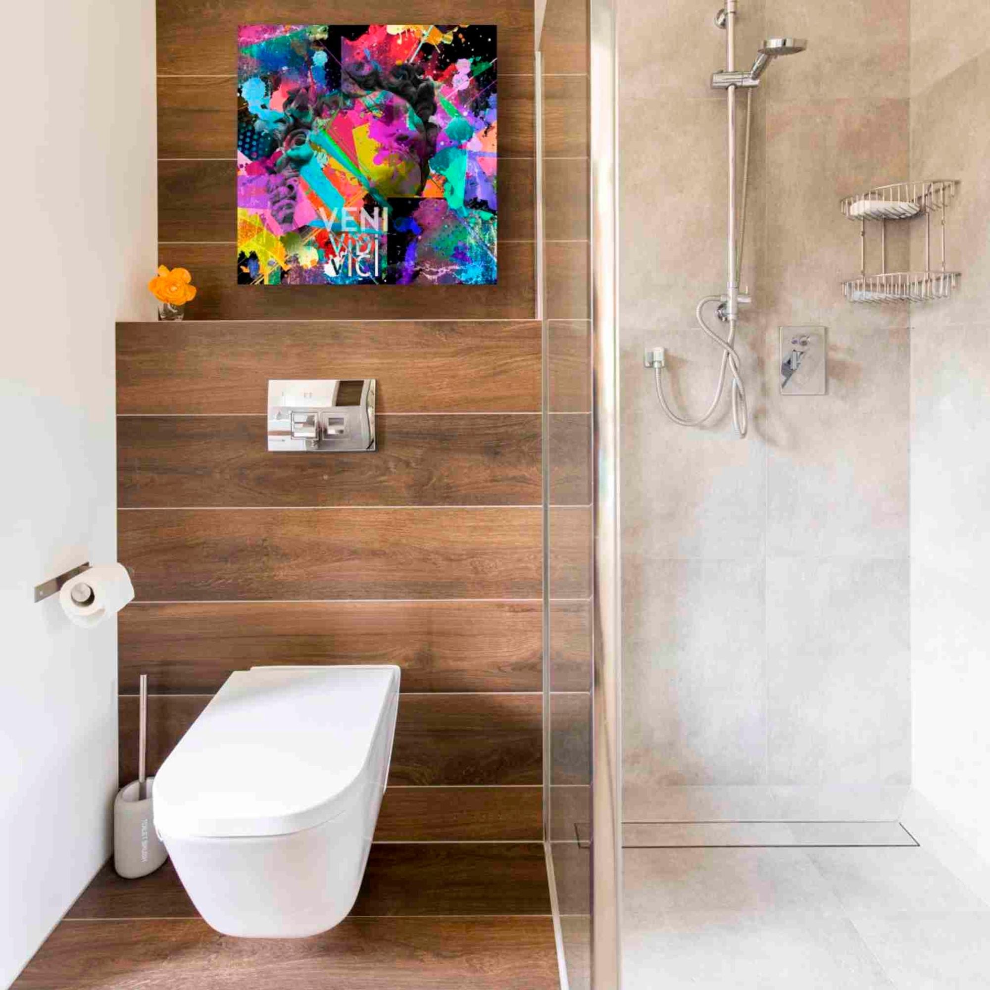 'Michelangelo's David Color' Canvas Wall Art,18x18
