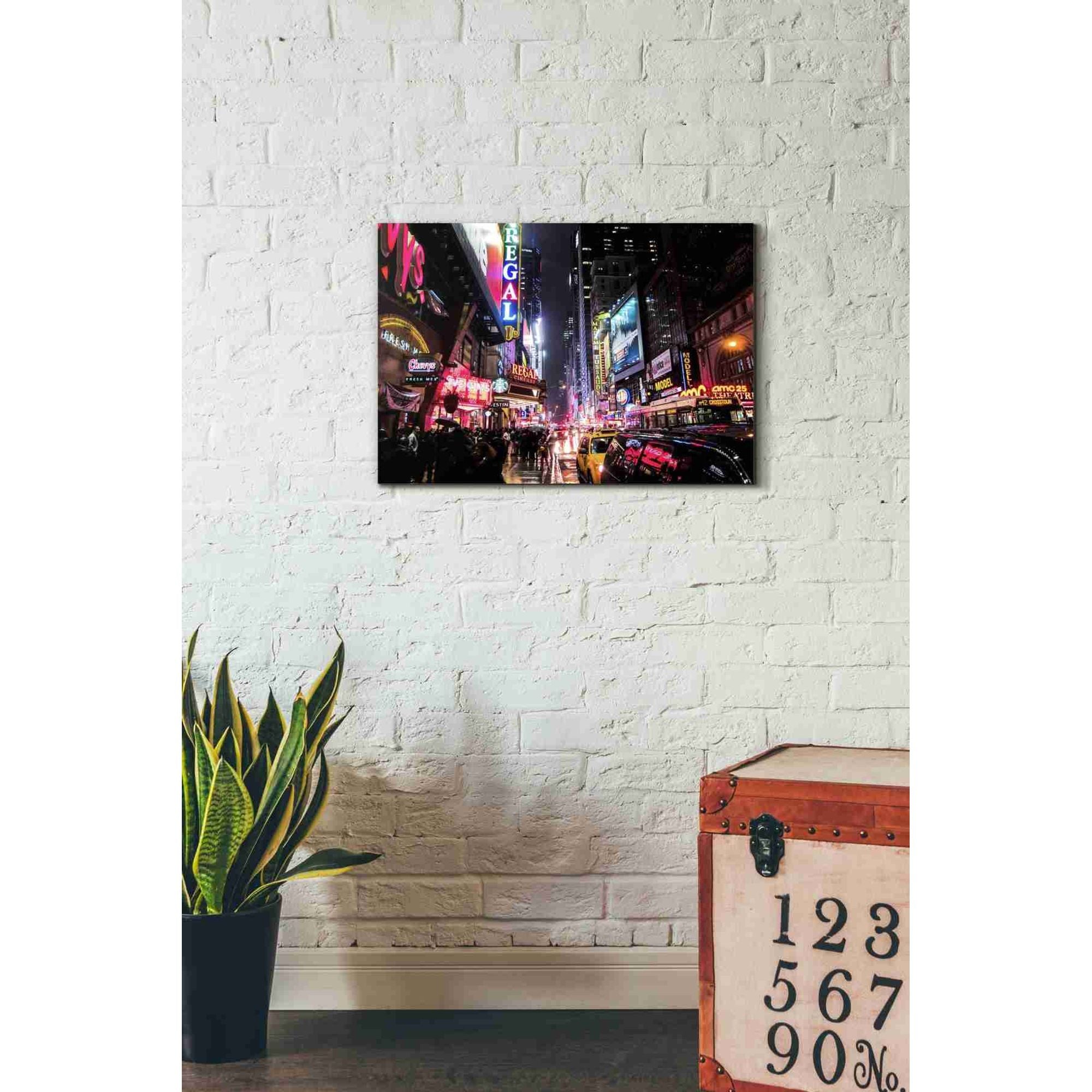 'Neon New York City' by Nicklas Gustafsson, Canvas Wall Art,18x26