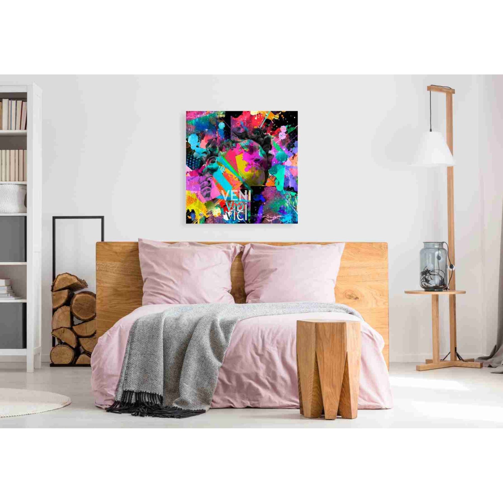 'Michelangelo's David Color' Canvas Wall Art,37x37