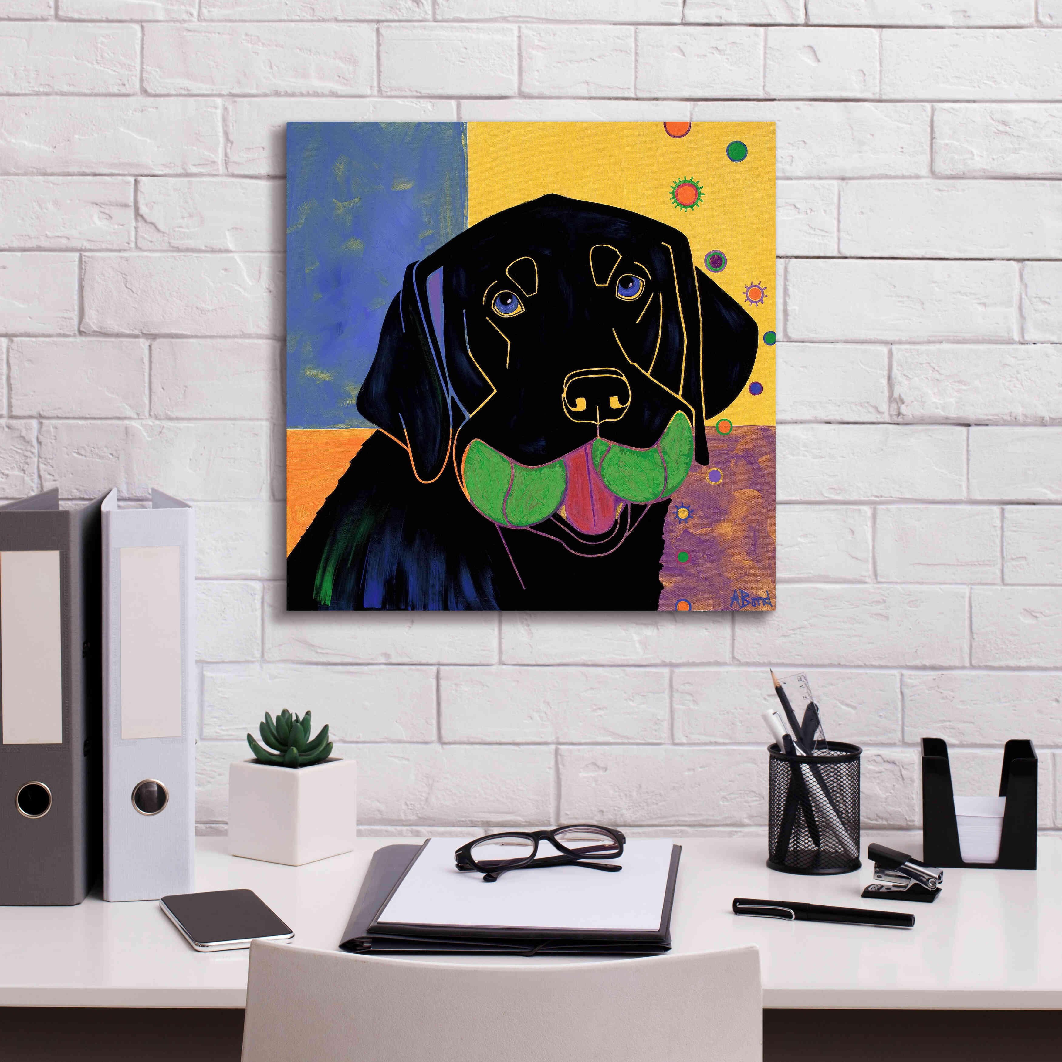 'Baller' by Angela Bond Giclee Canvas Wall Art,18x18